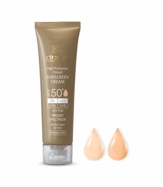 کرم ضد آفتاب رنگی SPF50 مناسب انواع پوست